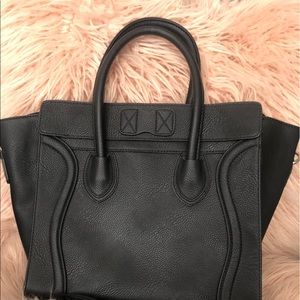 Black structured bag